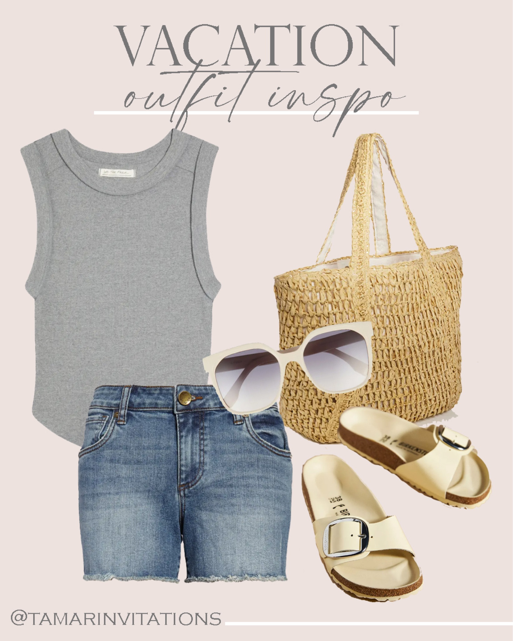 Vacation outfit inspiration!
Casual, comfortable & stylish. 
#summervibes #casual #beach
#sunglasses #sandals

#LTKtravel #LTKsalealert #LTKshoecrush