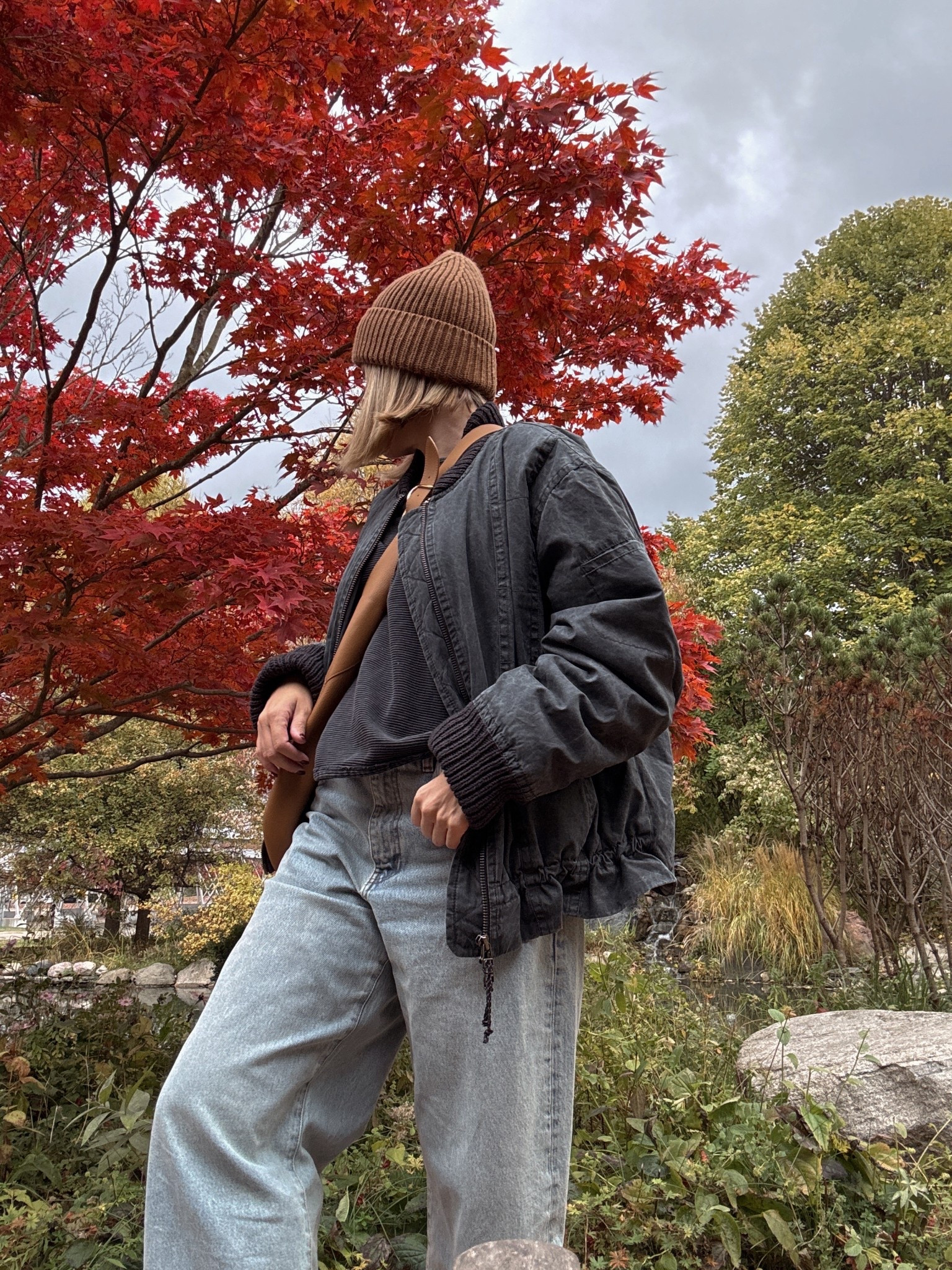 Wearing a medium in the bomber jacket 

#LTKStyleTip #LTKFindsUnder100 #LTKSaleAlert