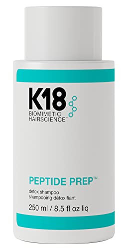 K18 PEPTIDE PREP™ Color-Safe Detox Clarifying Shampoo, Non-Stripping, pH-Optimized Cleanse, Removes Product Buildup, Dirt, Oils & Metals, 8.5 Fl Oz | Amazon (US)