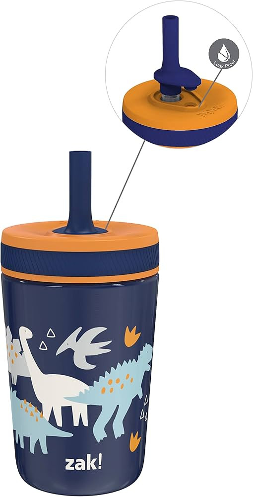 Zak Designs Kelso Toddler Cups For Travel or At Home, 12oz Vacuum Insulated Stainless Steel Sippy... | Amazon (US)