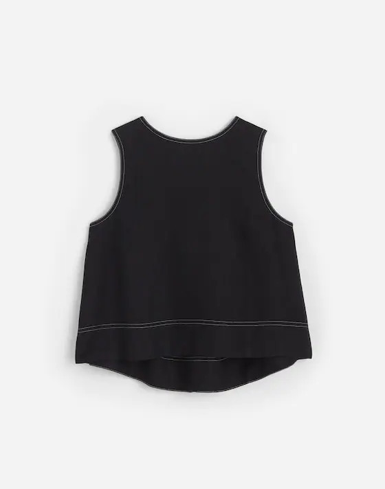 Linen Pleated Shell Top | Madewell