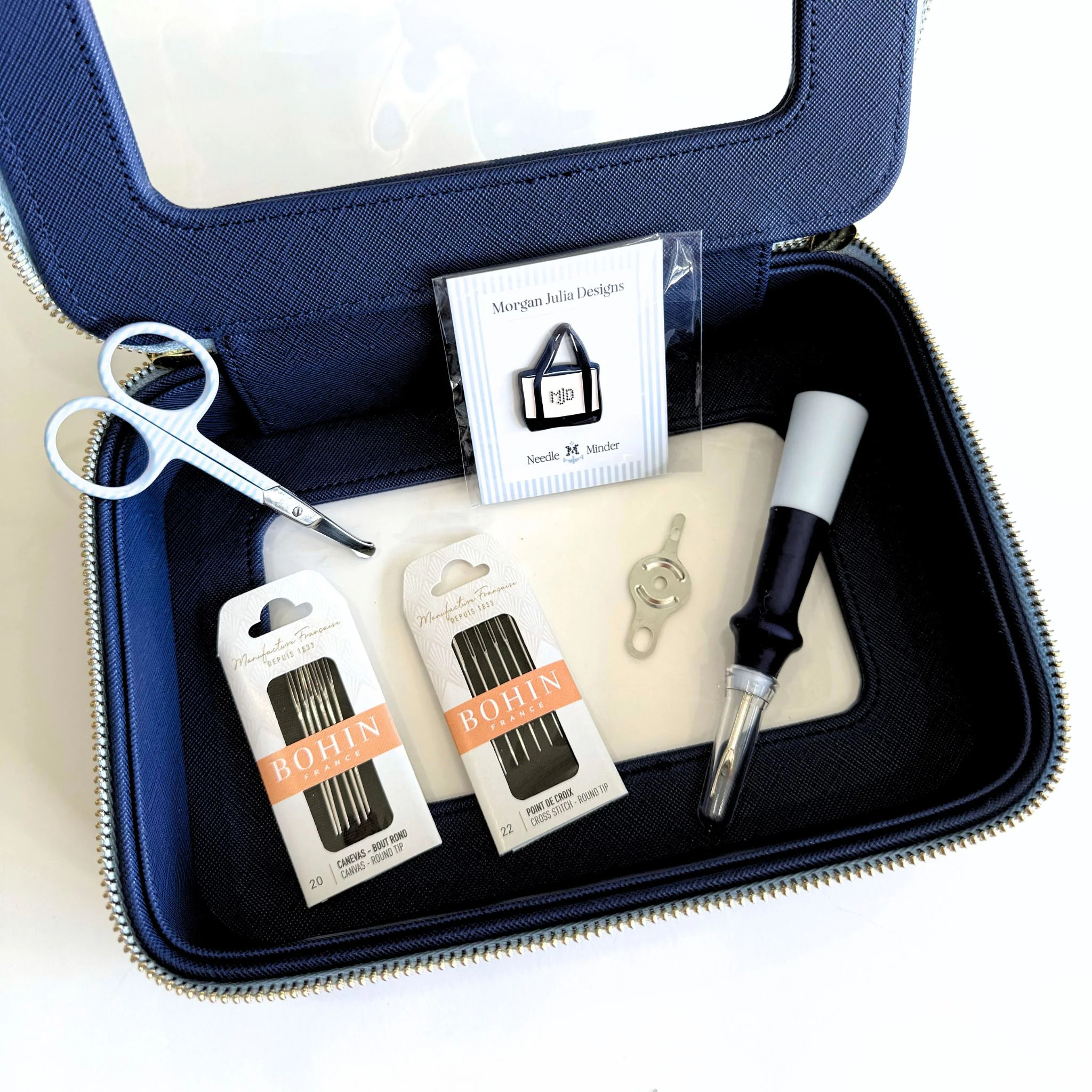 Needlepoint Essential Bag with Accessories | Morgan Julia Designs