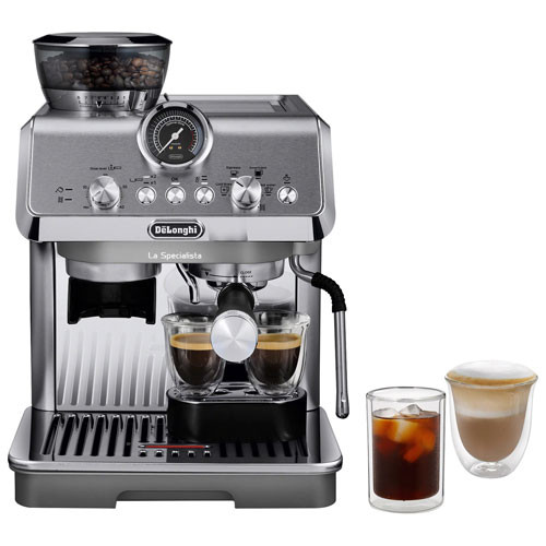 De'Longhi La Specialista Arte Evo Automatic Espresso Machine with Frother & Coffee Grinder - Stai... | Best Buy Canada
