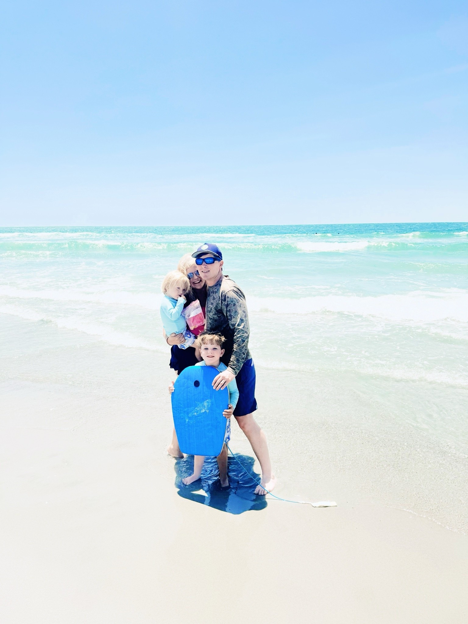 j u s t  b e a c h i n ‘ 🌊☀️🌞🐚👶🏼👣🩵🇺🇸⛵️🐠🌅🦀 #beachdays #beachbabies #beachsnuggles #summervacay #onbeachtime

What a happy lil’ sunny beach day we’ve had 🌞🐚 - playing in the waves 🌊 with our little water 💦 babies 👶🏼, digging 🪏 in the sand 🪣, and beach naps 💤 on mama 🥰 - aka heaven on earth!!! ☀️🫶🏽🪸👣🫶🏽💛🏝️

Convinced there’s nothing better in the world than a sweet sleeping beach baby 👶🏼 on your chest 🤱, watching your hubby playing in the ocean 🌊 with your toddler 🩵, and sand between your toes hehe!! 👣