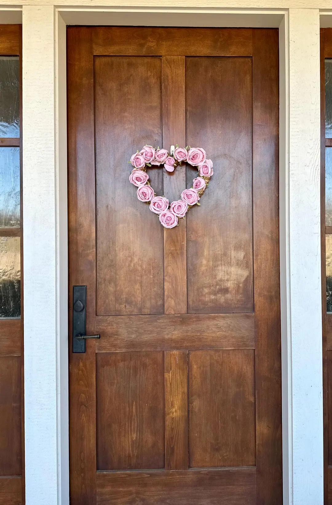 Pink Rose Heart Wreath - Valentine’s Day Door Decor | Etsy (US)