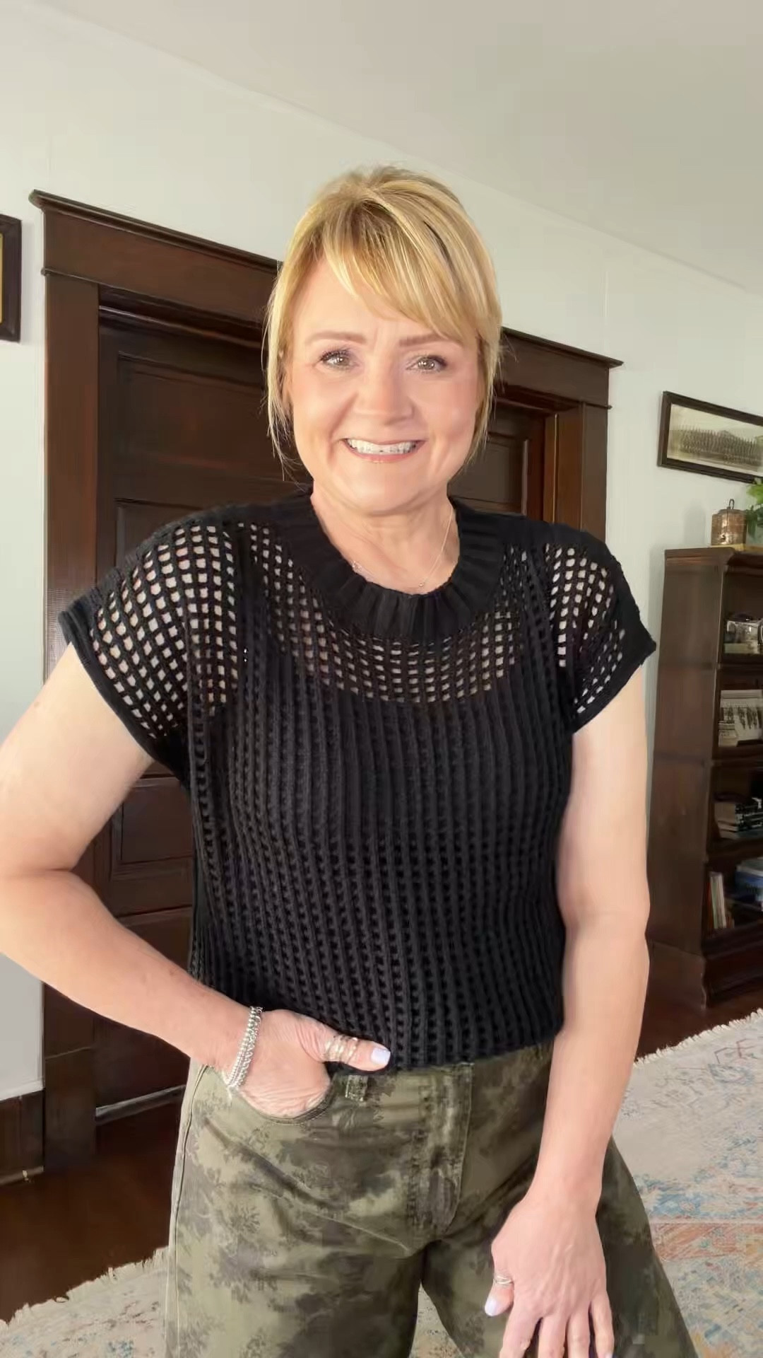 Very versatile sweater for warmer months.  You need a tank underneath!  I’m wearing my true size  

#LTKOver40