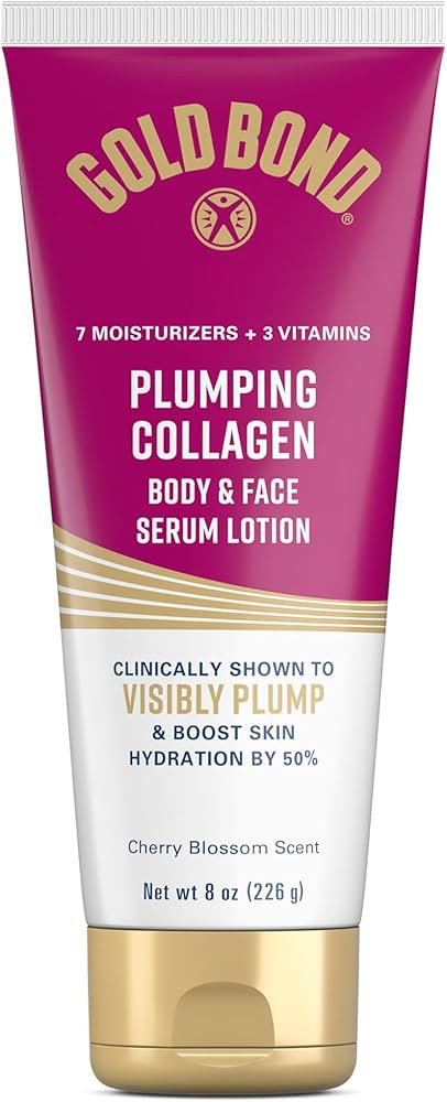 Gold Bond Plumping Collagen Body and Face Serum Lotion, Lightweight Hydrating Moisturizer with Co... | Amazon (US)