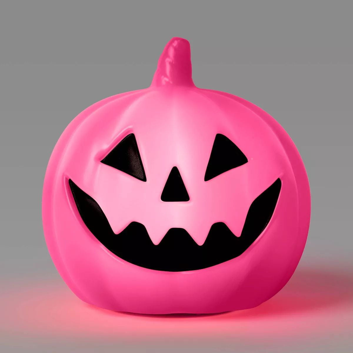 8" Lit Pumpkin Blowmold Halloween Decorative Prop Pink - Hyde & EEK! Boutique™: Modern Indoor D... | Target