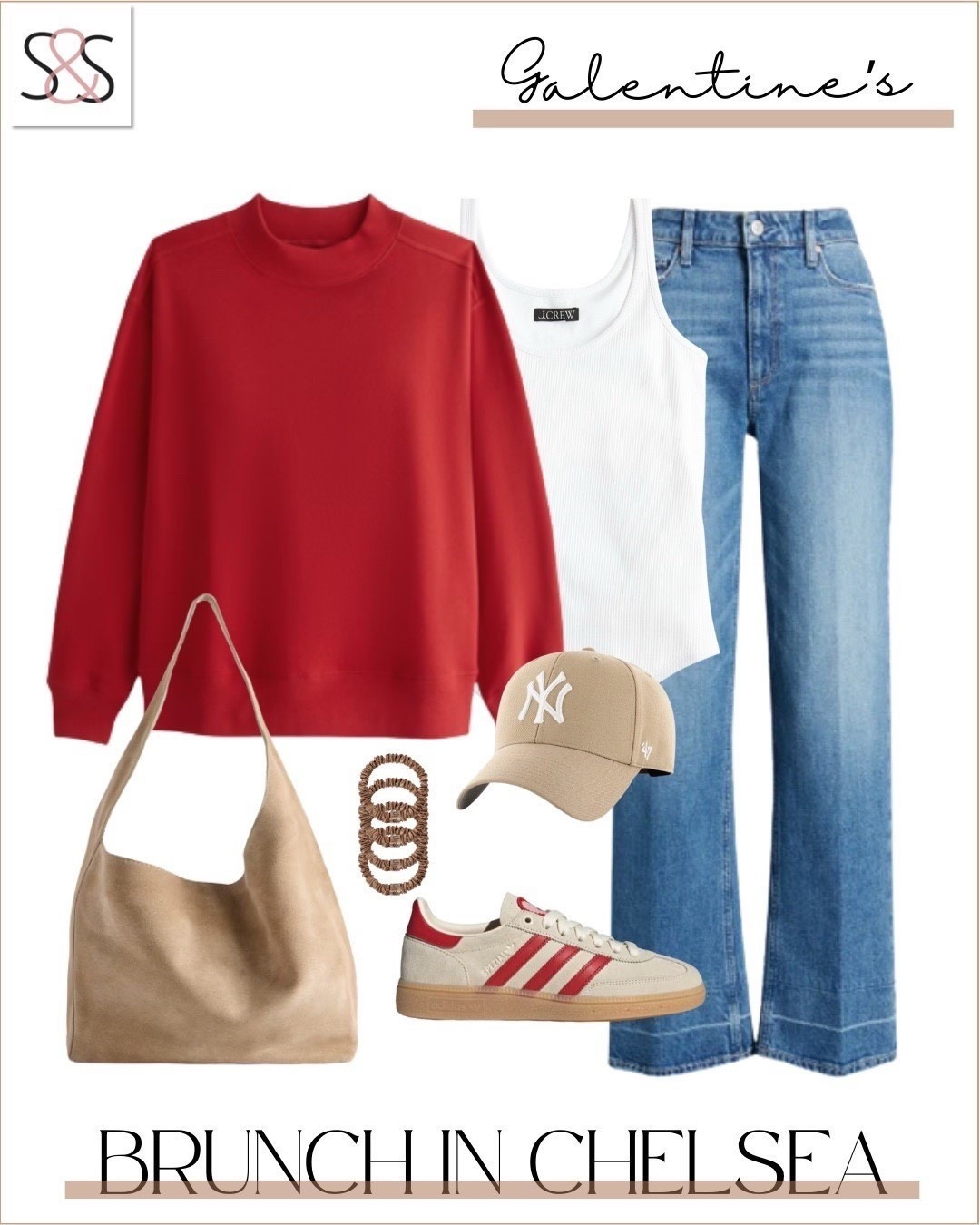 Brunch outfits that look cute but still feel comfortable are my weakness. This easy spring look is perfect for Galentine’s plans, weekend coffee runs, or a casual day in the city.

spring brunch outfit ideas, casual spring outfit women, galentines day outfit inspiration, wide leg jeans outfit spring, everyday sneaker outfit, neutral accessories spring, comfortable chic outfit, weekend outfit ideas spring, Valentine’s Day outfits

#LTKOver40 #LTKValentine #LTKootd