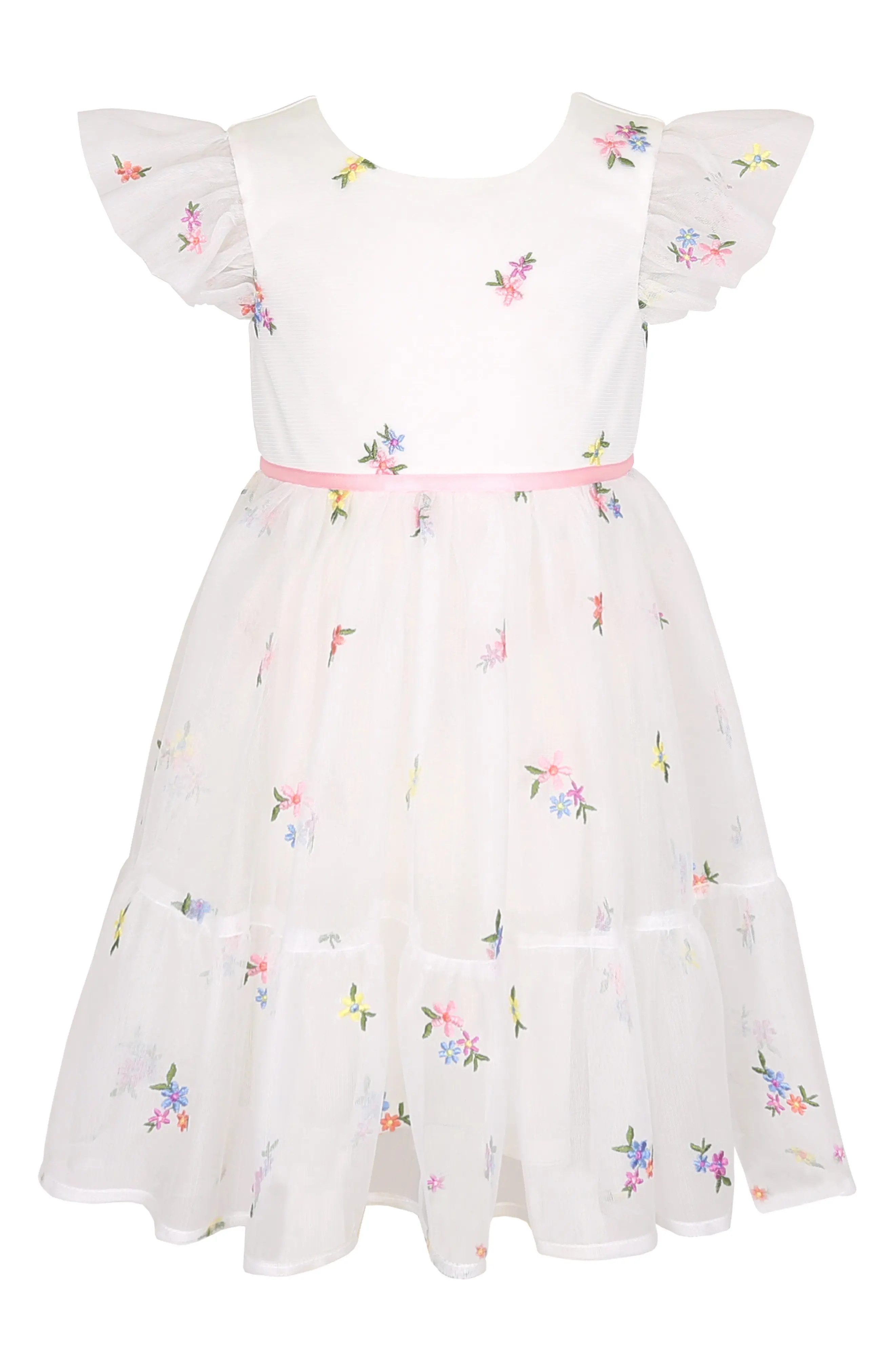 Kids' Embroidered Mesh Party Dress (Women) | Nordstrom | Nordstrom