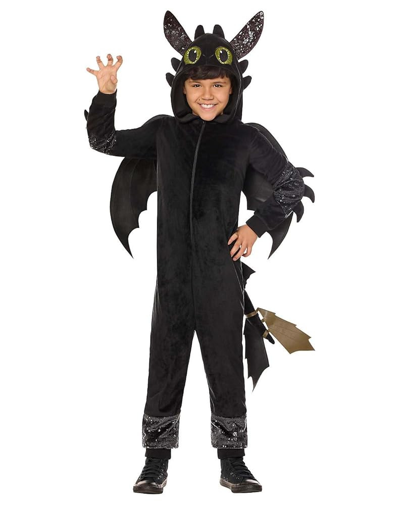 Spirit Halloween How to Train Your Dragon Live Action Kids Toothless Jumpsuit | Amazon (US)