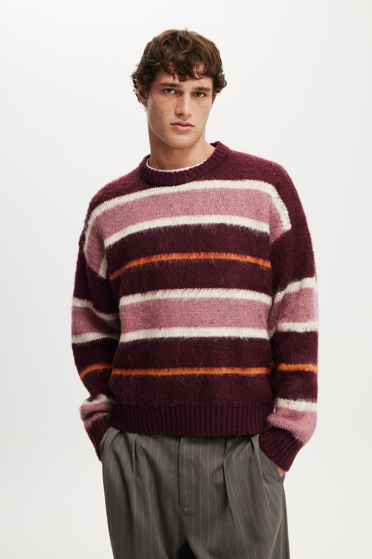 Box Fit Fuzzy Crew Knit | Cotton On (ANZ)