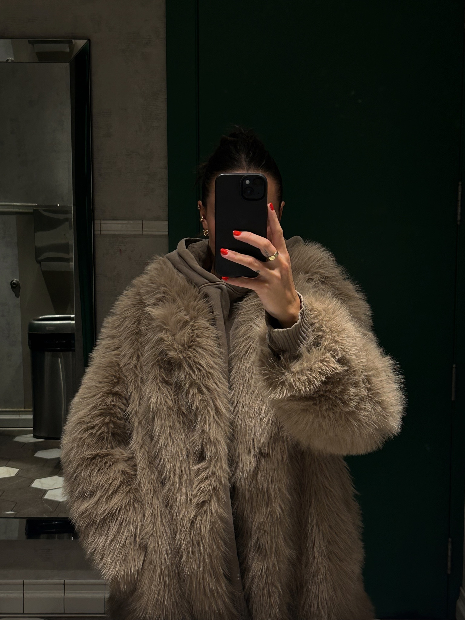 Long faux coat 

#LTKfindsunder100 #LTKSeasonal #LTKstyletip