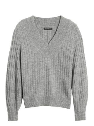 Aire Ribbed V-Neck Sweater | Banana Republic (US)