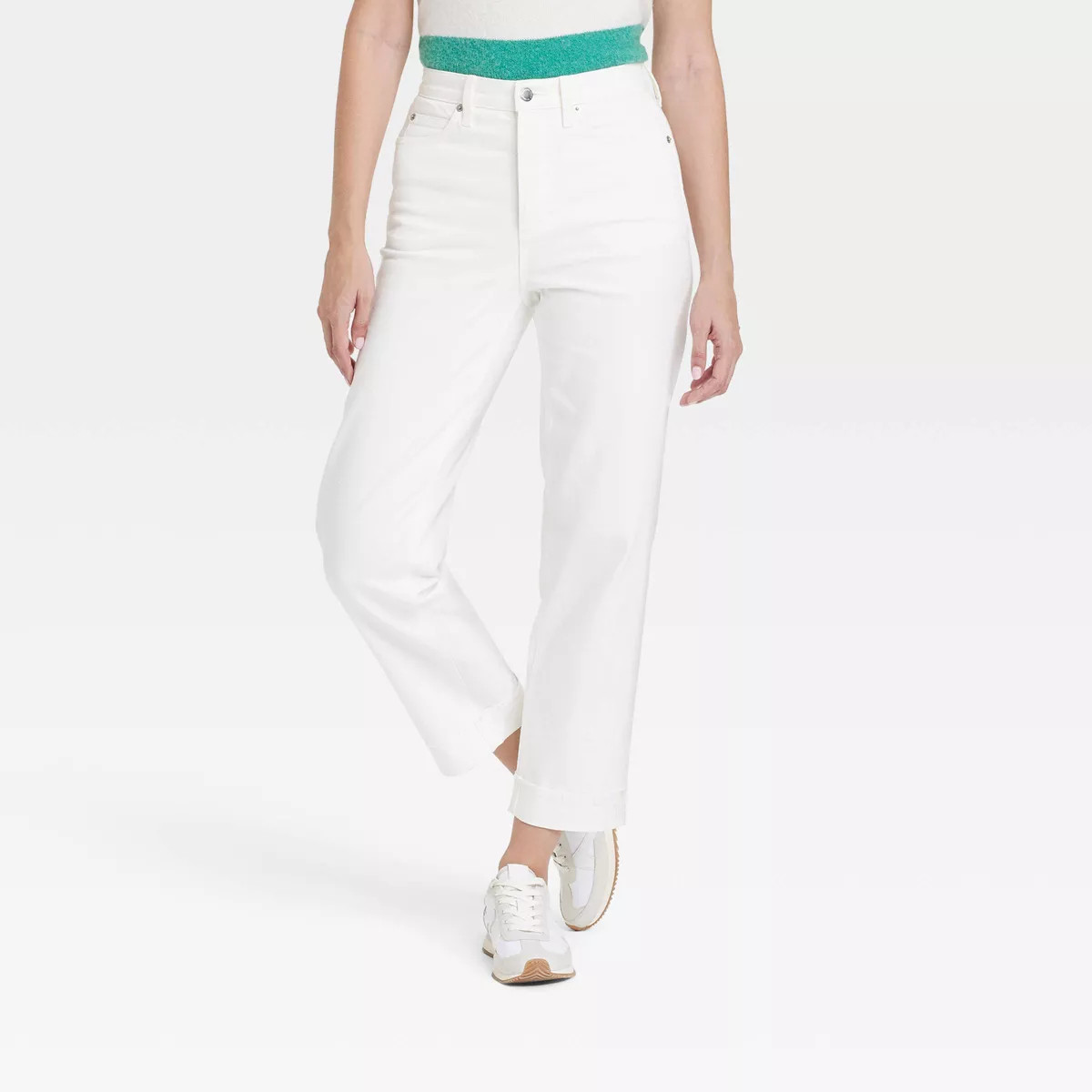 Women's Highest-Rise Straight Ankle Cuffed Jeans - Universal Thread™ | Target