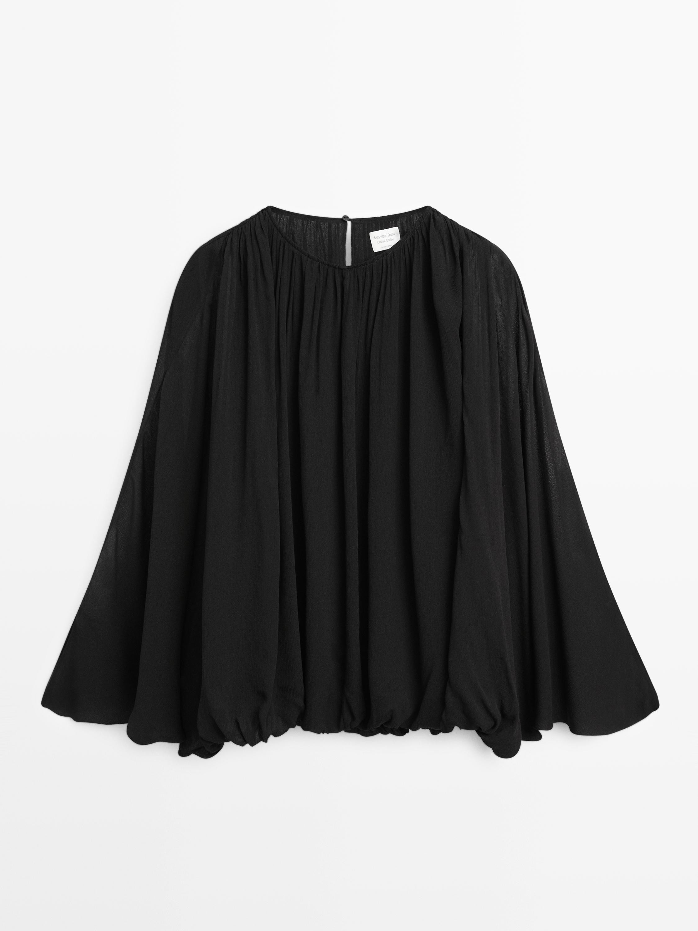 Blouse balloon fluide - Limited | Massimo Dutti FR