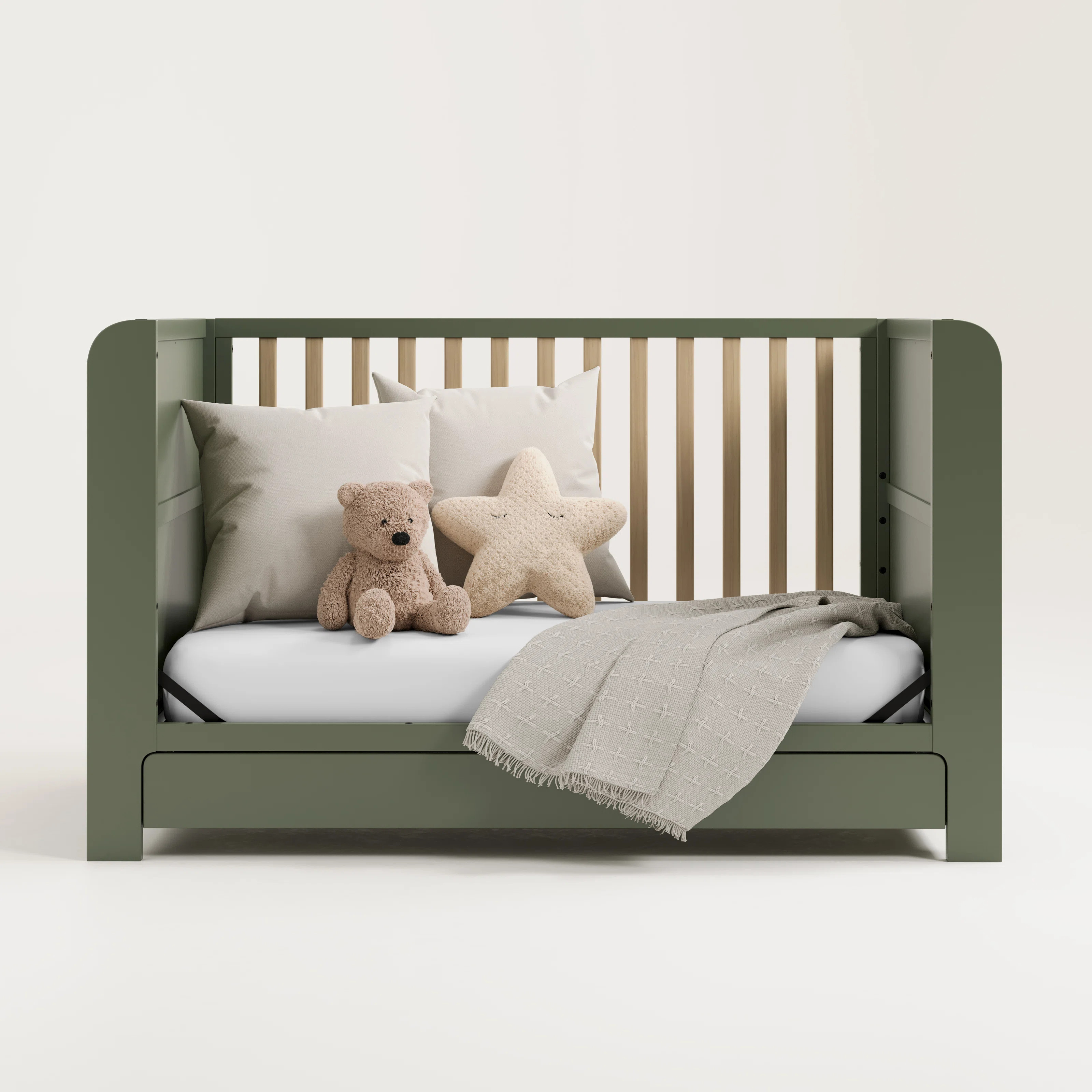 Read-With-Me 4-In-1 Convertible Crib With Drawer | Wayfair North America