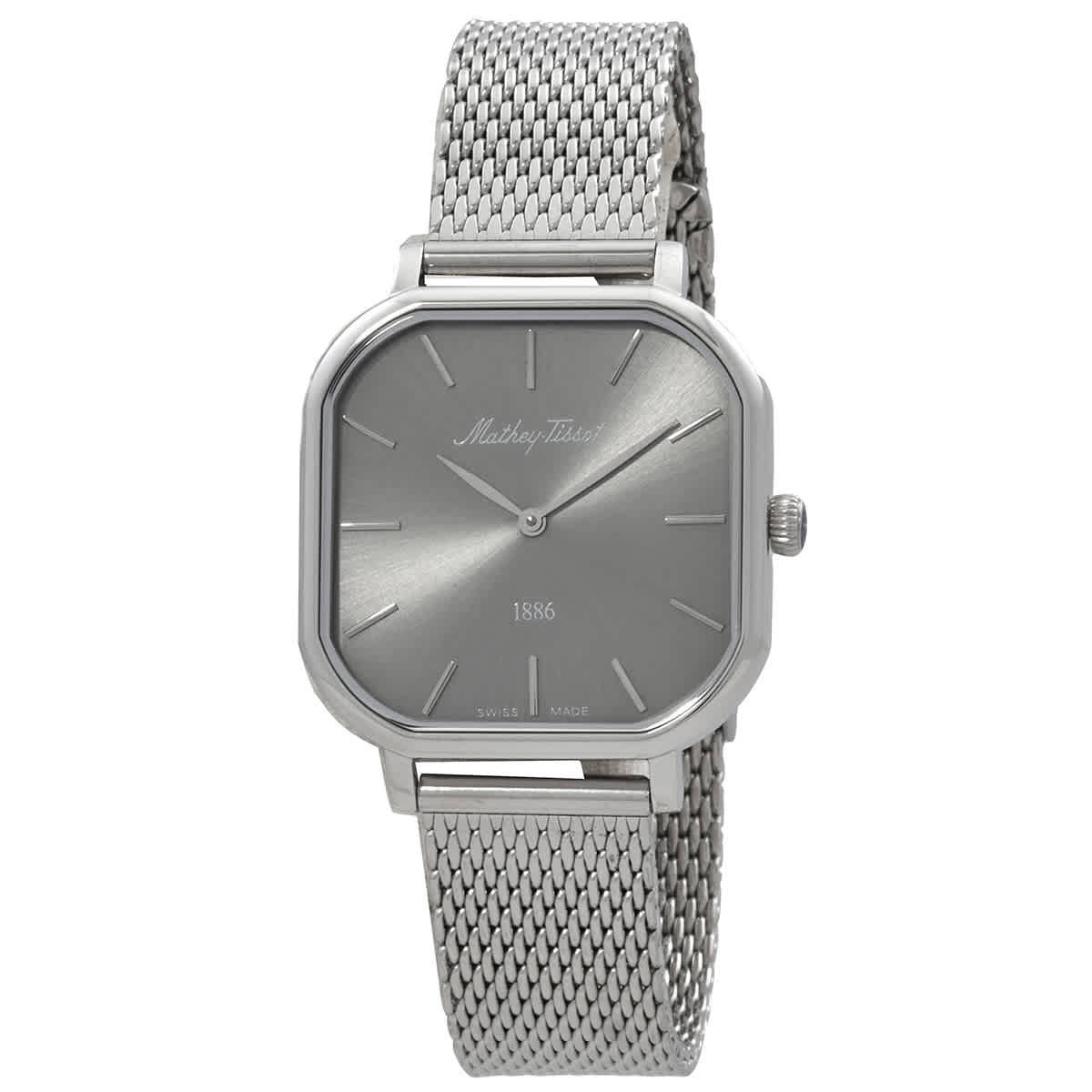 Mathey-Tissot Monsoon Square Quartz Silver Dial Ladies Watch D7917AS | Jomashop.com & JomaDeals.com
