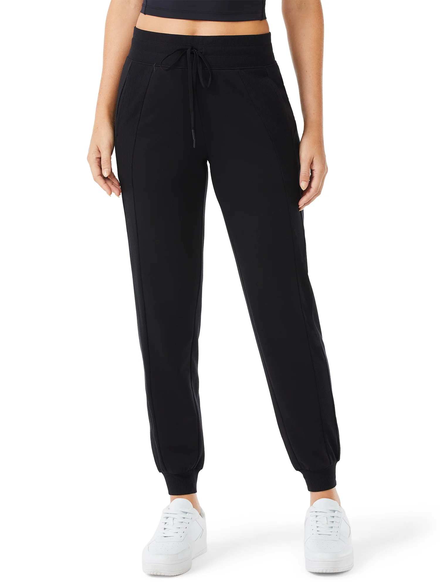 Sofia Active by Sofia Vergara Women’s Ribbed Athletic Joggers - Walmart.com | Walmart (US)