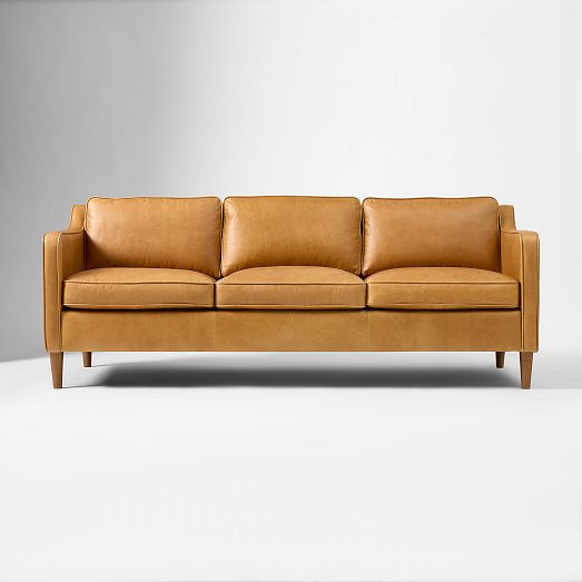 Hamilton Leather Sofa (70"–91") | West Elm (US)