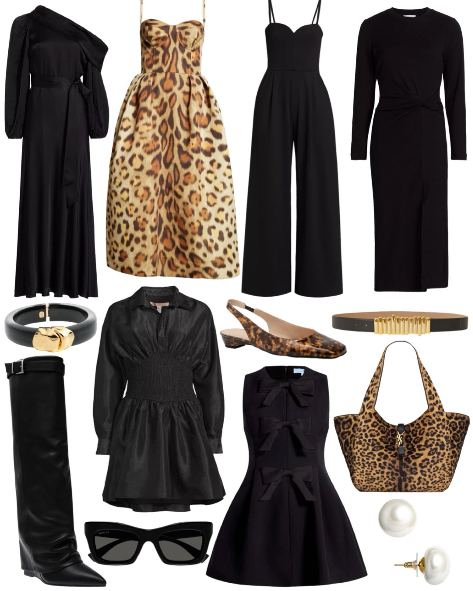 Fall fashion coming in hot! Loving these autumn black dresses, leopard print pieces, jumpsuits, leopard print pieces, and fall boots. 

#LTKShoeCrush #LTKItBag #LTKSeasonal