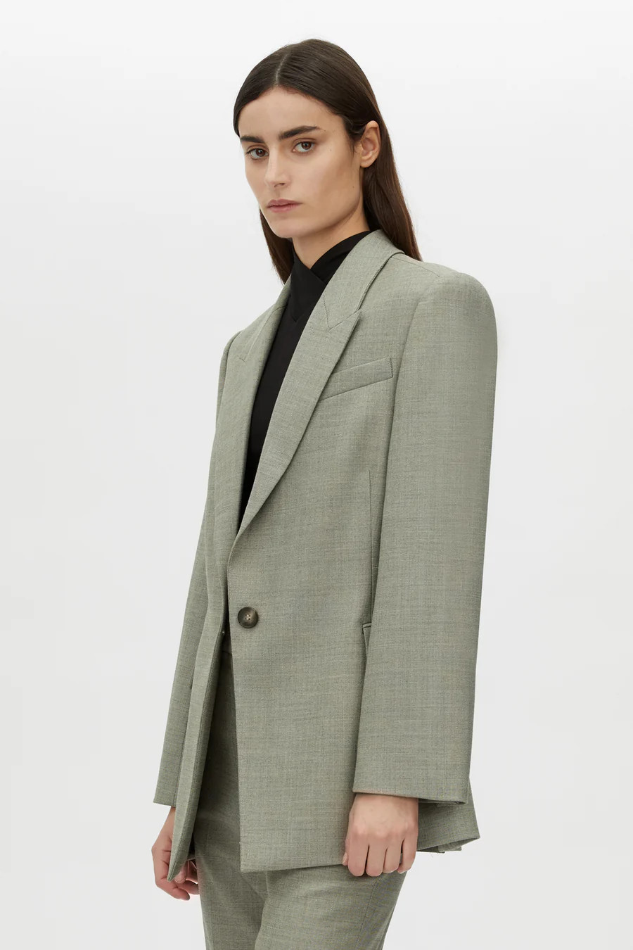 Ingram Single-Breasted Blazer in Natural Marle - CAMILLA AND MARC® C&M | CAMILLA AND MARC (ANZ)