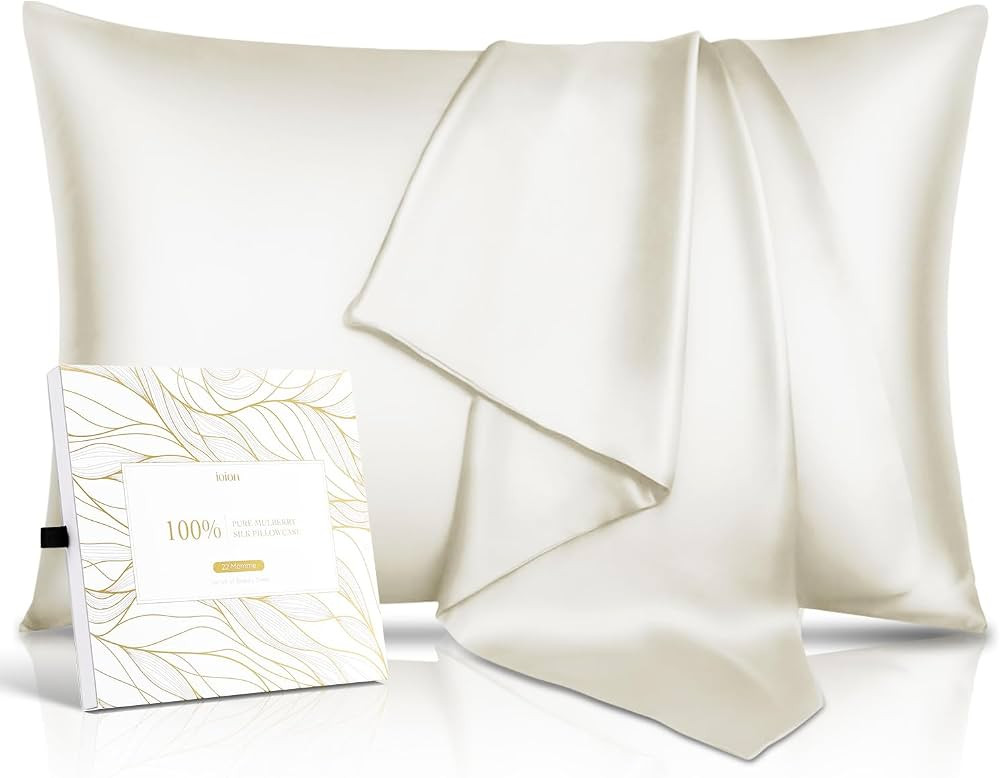 100% Pure Mulberry Silk Pillowcase for Hair & Skin - 22 Momme 6A High-Grade Fibers - Anti-Aging, ... | Amazon (US)