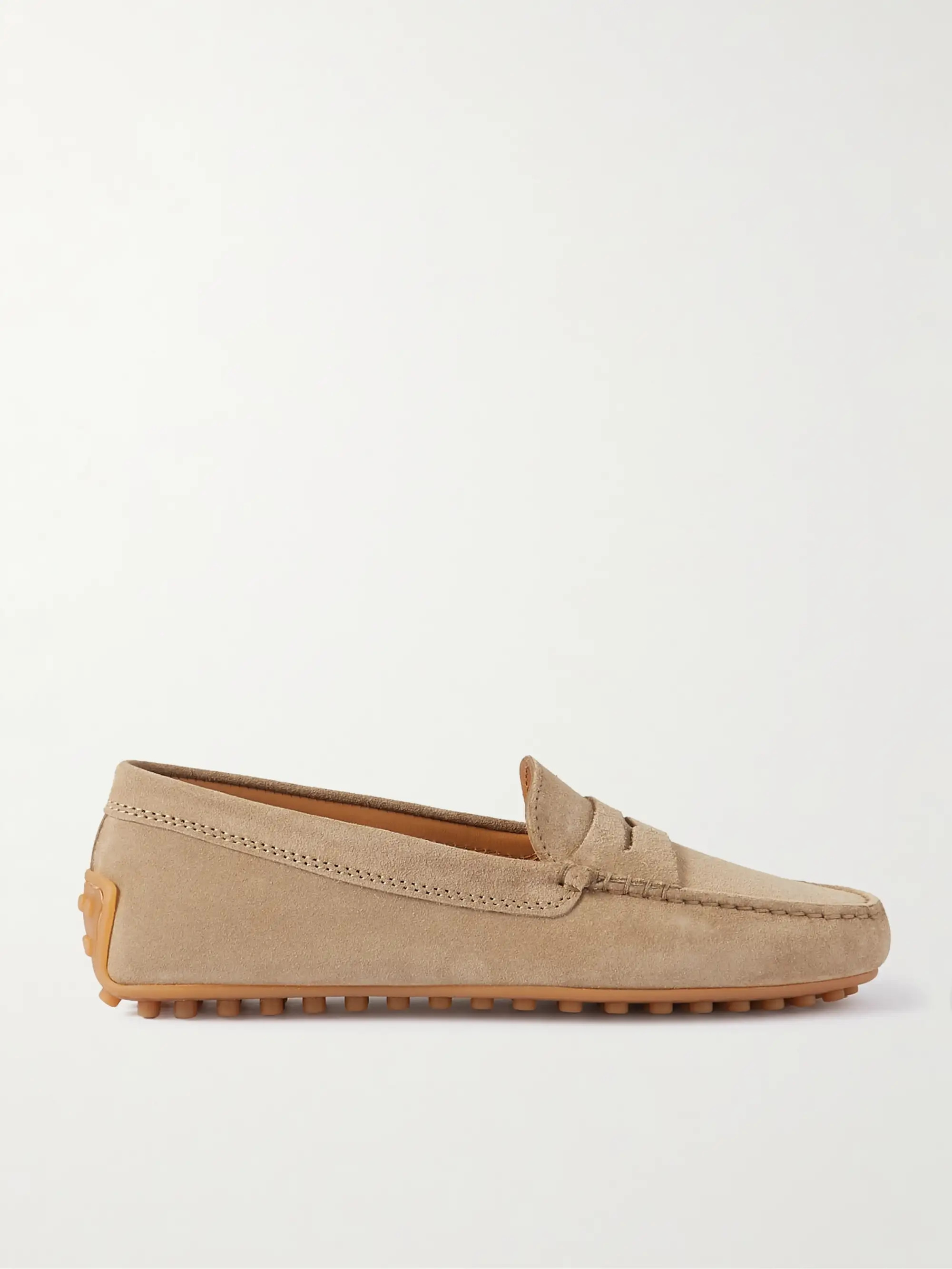 TOD'S Gommino suede loafers | NET-A-PORTER | NET-A-PORTER (UK & EU)