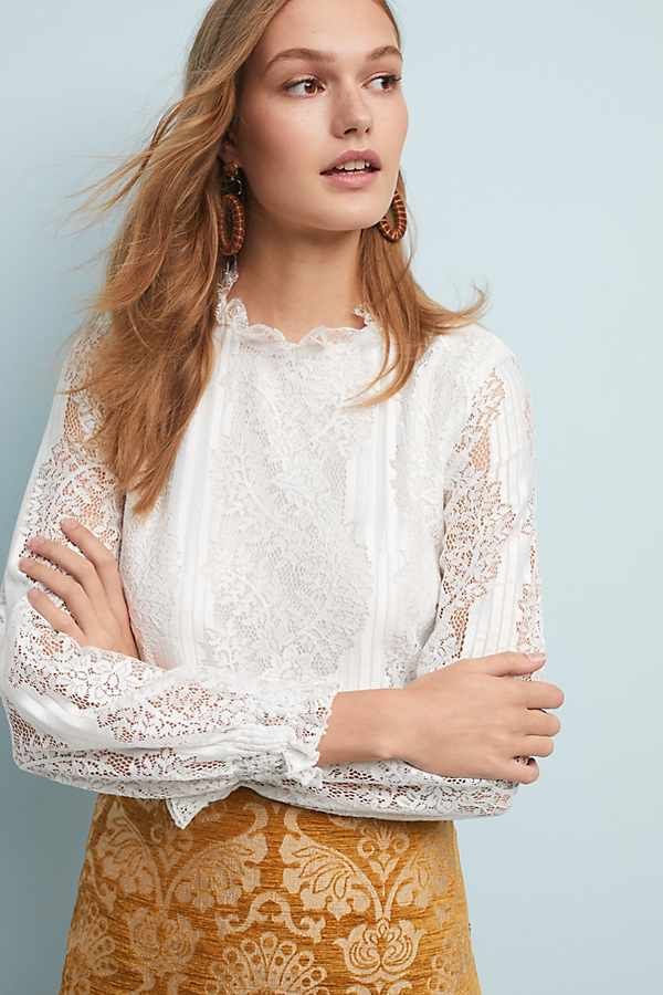 Delaunay Lace Blouse | Anthropologie (US)