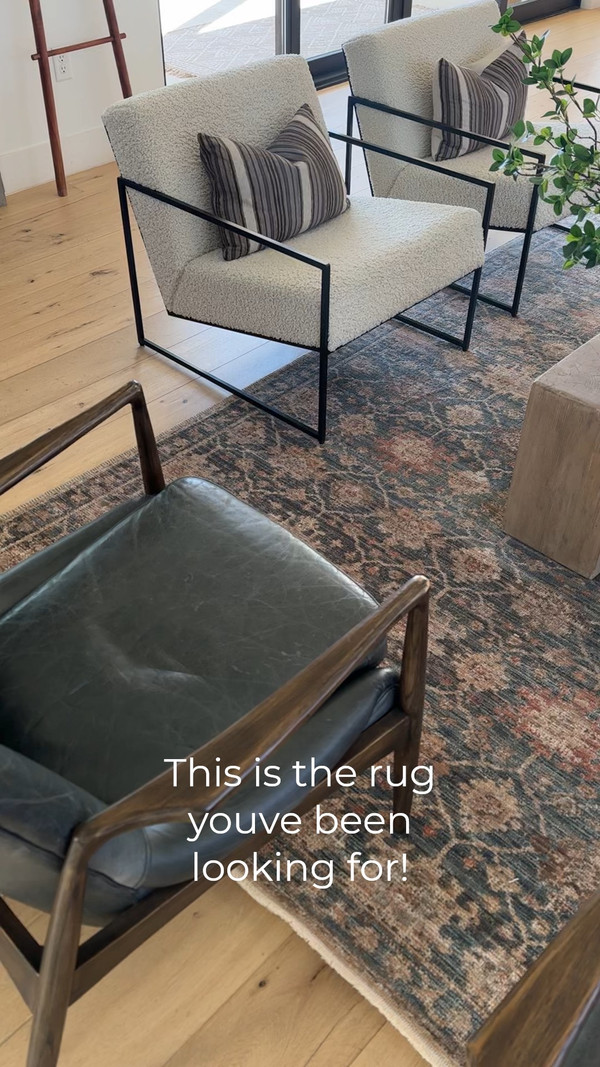 Our new Loloi rug has completely transformed our living room, and I can see why…
