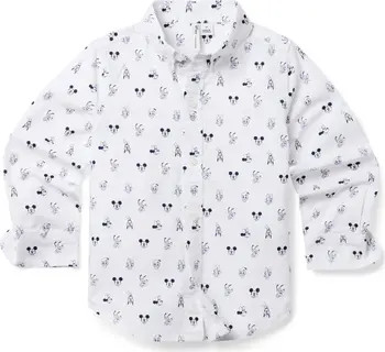 x Disney Kids' Mickey & Friends All Over Print Button-Down Oxford Shirt | Nordstrom