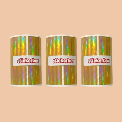 Gold Holographic Paper Refill (3) | Stickerbox