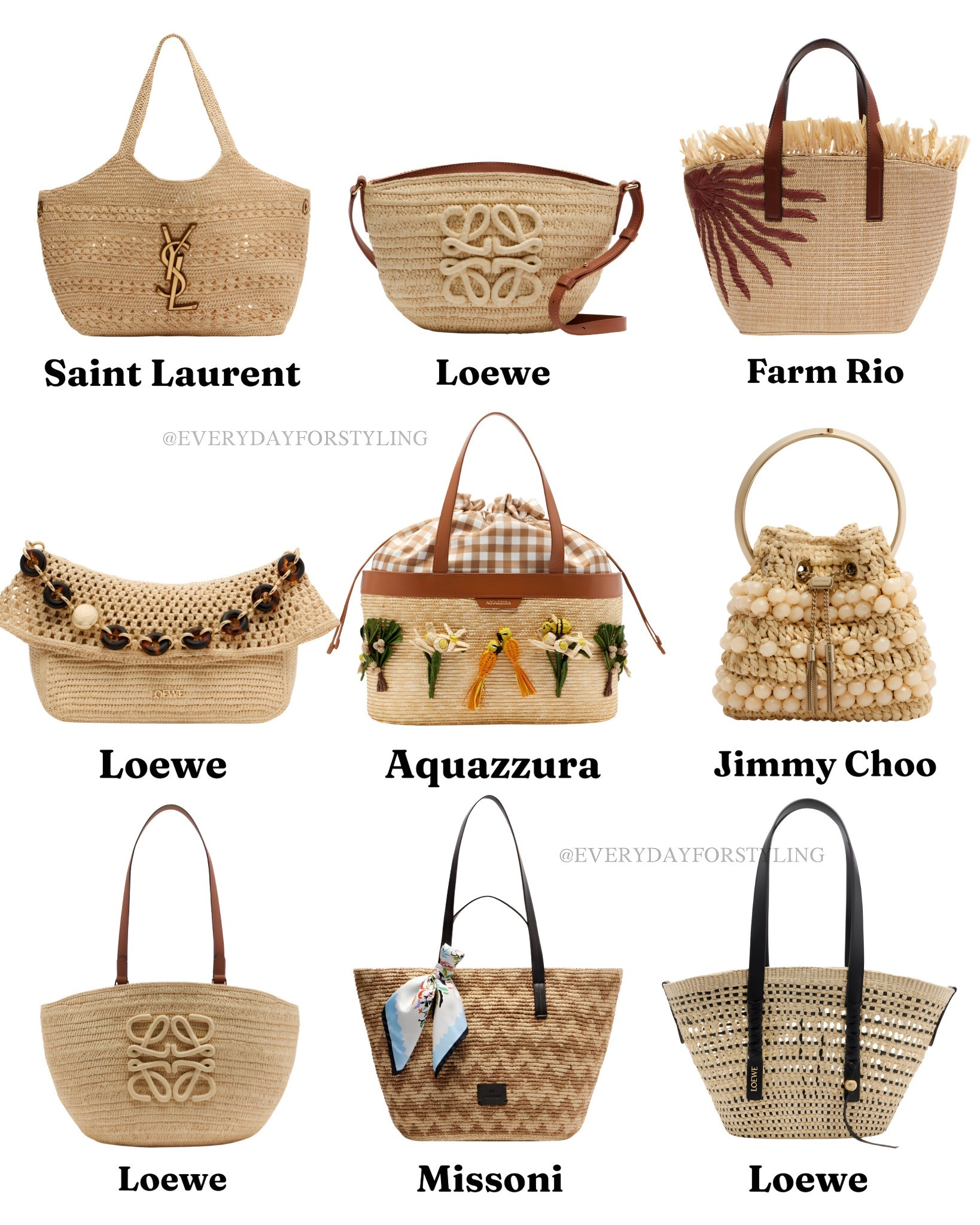 Raffia Bags Edit 

#LTKSeasonal #LTKTravel #LTKSaleAlert