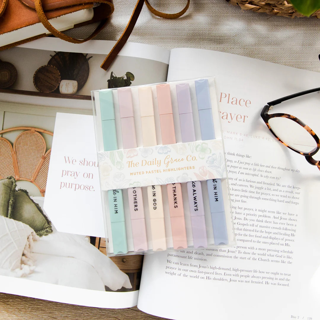Muted Pastel Highlighters | The Daily Grace Co.