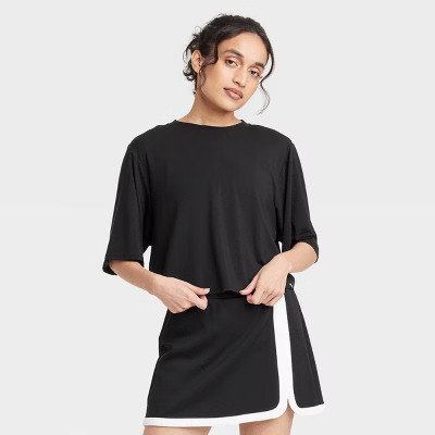 Women's Boxy Cropped Short Sleeve Top - JoyLab™ | Target