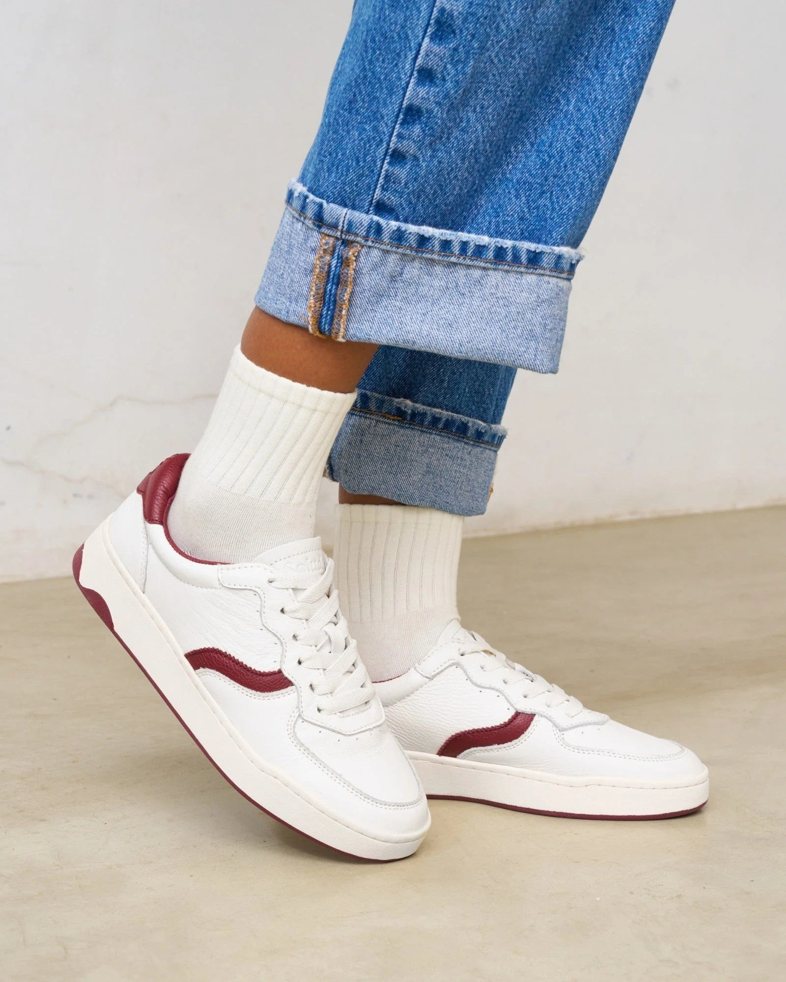 The Roma - Classic - White / Red | Women's Sneakers | Soludos