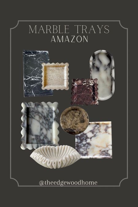 Favorite marble trays from Amazon 

#LTKHome #LTKSaleAlert #LTKSeasonal