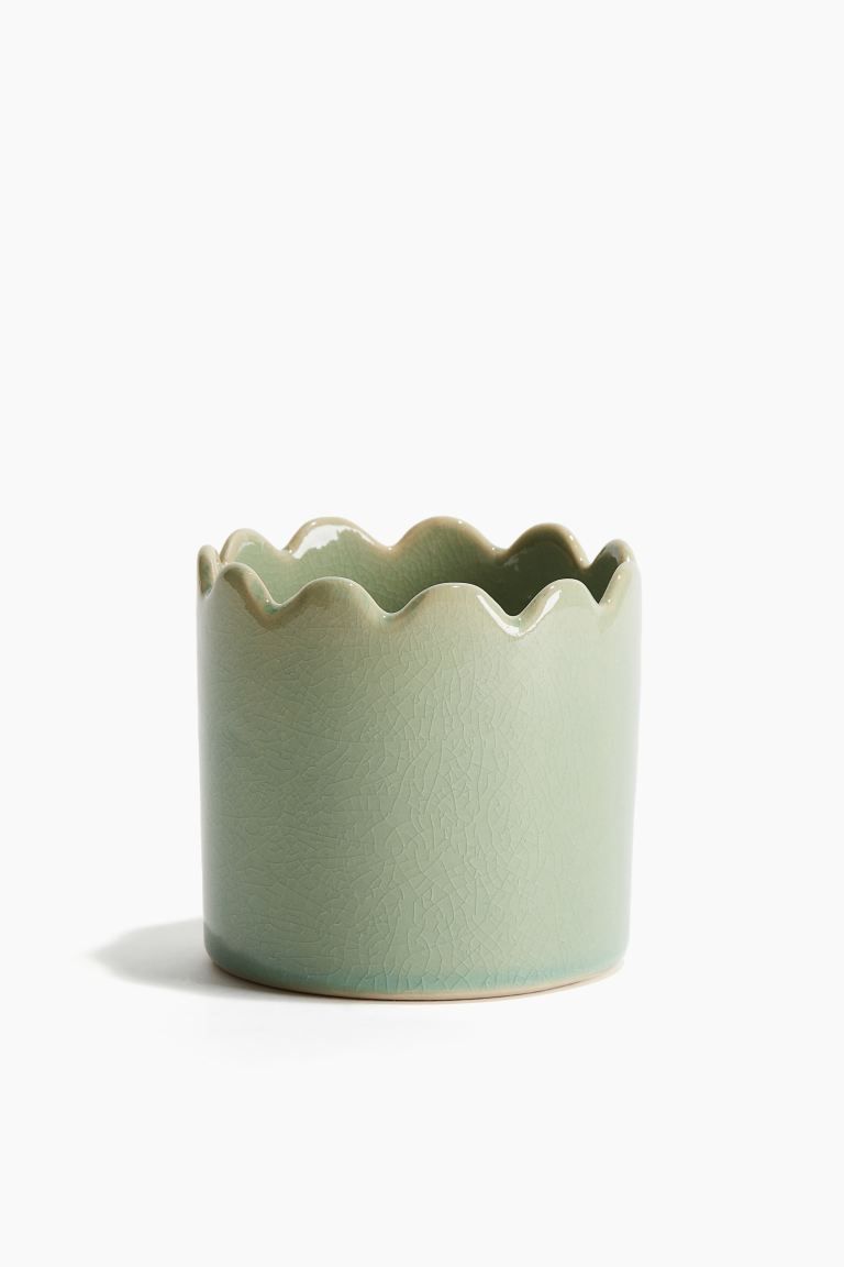 Crackle-glaze Plant Pot | H&M (US + CA)