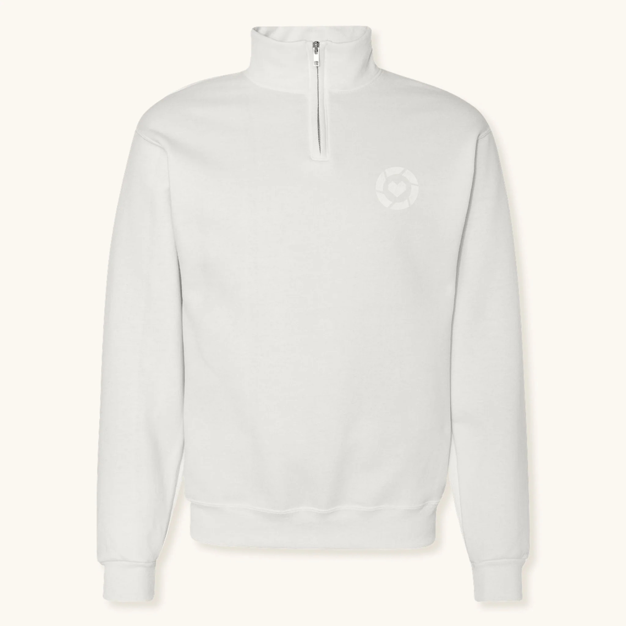 Quarter-Zip Sweatshirt - White | LTKMerchShop