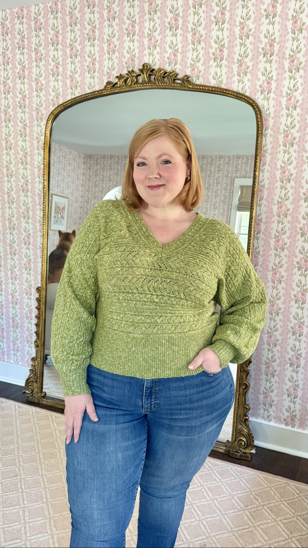 1 Sweater, 3 Ways!💚💚💚This $65 sweater (originally $99) is one of my favorite NSale purchases this year! 

Available in three colorways in sizes xxs-XXL, I’m wearing the size XL in the Olive Epson color. I just love this shade of green. It pairs beautifully with everything from black, brown, and army green to various shades of pink, cream, and powder blue. 

The fabric is a super soft acrylic/polyester/cotton/viscose/spandex blend. My favorite feature of this sweater is the cropped fit with the ribbing along the bottom hem. It’s the perfect length for more petite, short-waisted gals like me. 

Oftentimes sweaters overwhelm my frame, completely mask my waist, and shorten my legs. But with a cropped fit like this, I can pair it with high waist pants and skirts without having to tuck it in, and it actually accentuates my natural waist and makes my legs look longer.

#LTKootd #LTKMidsize #LTKSaleAlert
