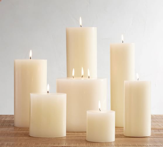 Unscented Wax Pillar Candle | Pottery Barn (US)