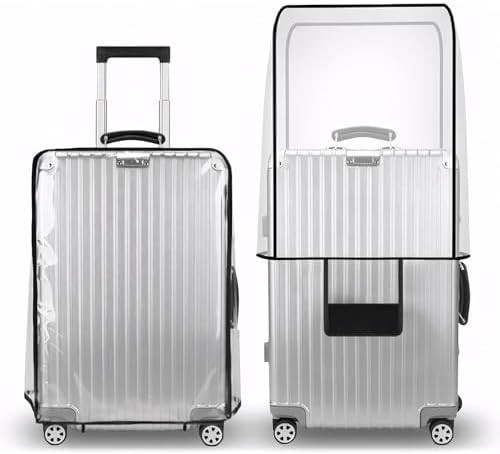 Amazon.com | T Tersely Clear PVC Suitcase Cover Protectors 20/24/26/28/30 Inch Suitcase Covers fo... | Amazon (US)