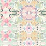 York Wallcoverings Synchronized Water-Activated Removable Wallpaper - Pink/Yellow/Purple/Green |Spra | Amazon (US)