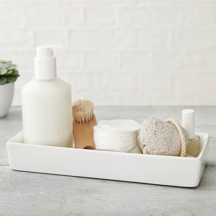 Newcombe Ceramic Rectangular Tray | The White Company (UK)