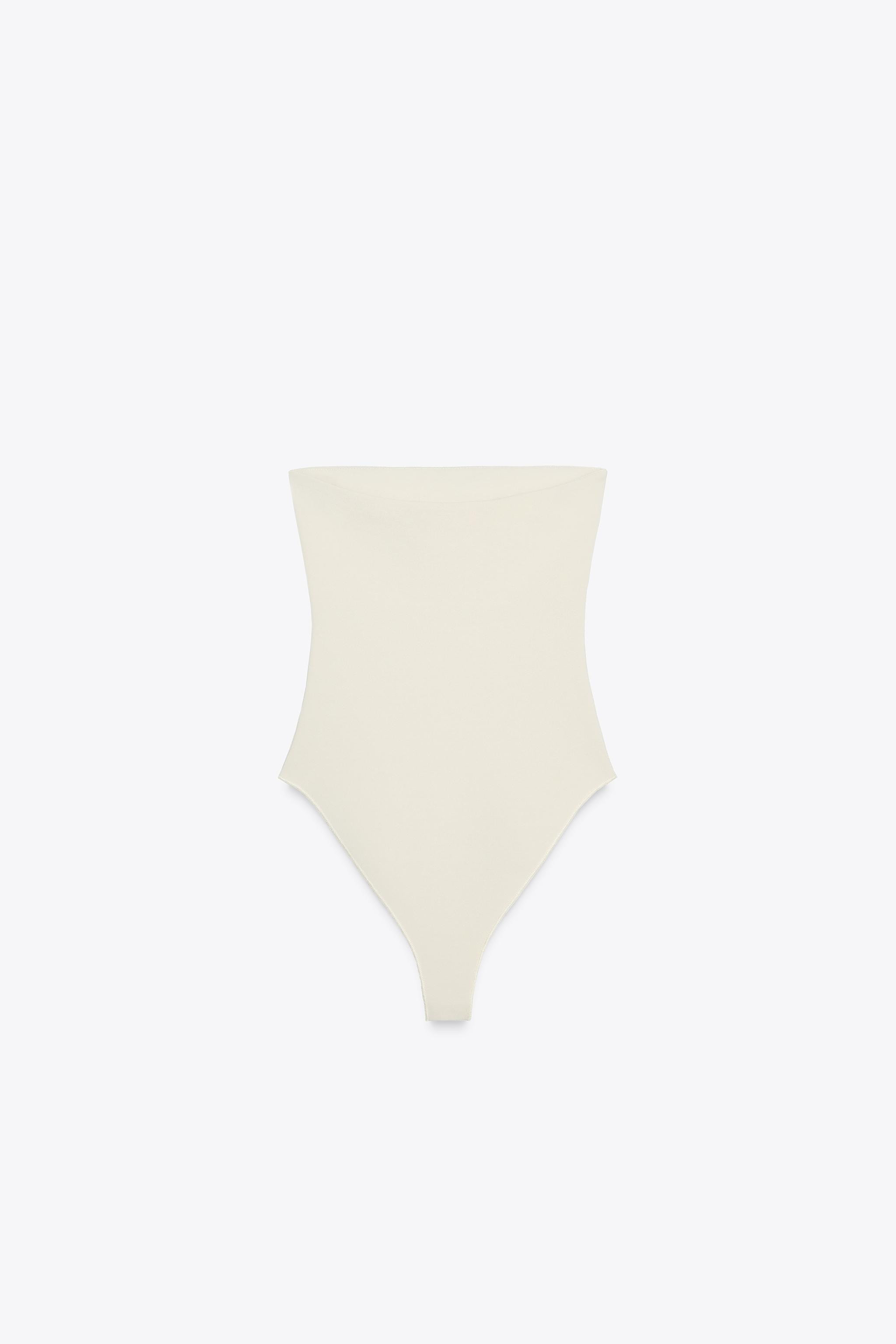 STRETCH BANDEAU BODYSUIT | Zara US