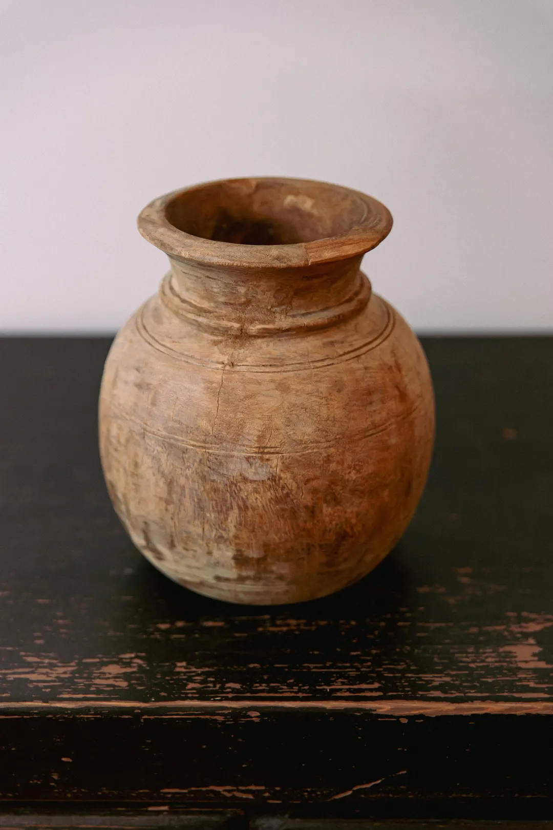 Wooden Bottle Vase | Wooden round vase | Rustic Wood vase | Vintage wood bottle | Antique wood va... | Etsy (US)