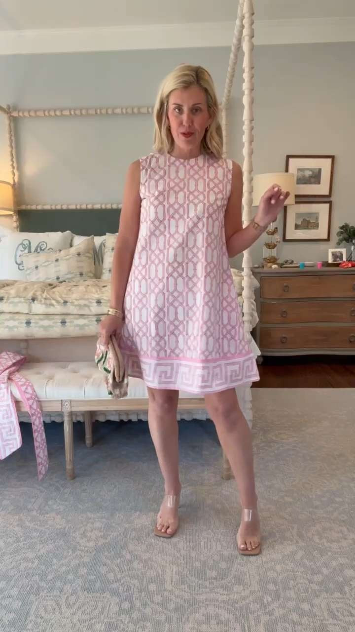 Sue Sartor sitewide sale!! Use code MD30 to get 30% off during their sitewide MDW sale running today through 5/25! I’m such a sucker for pink and white! This is soooooo good!! Perfect for your next event! I wear an xs. 

 #LTKootd #LTKSeasonal #LTKSaleAlert
