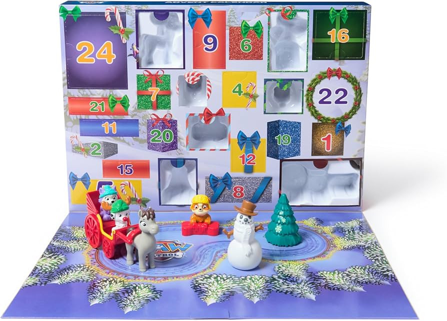 Paw Patrol: 2024 Advent Calendar with 24 Surprise Toys - Figures, Accessories and Kids Toys for B... | Amazon (US)