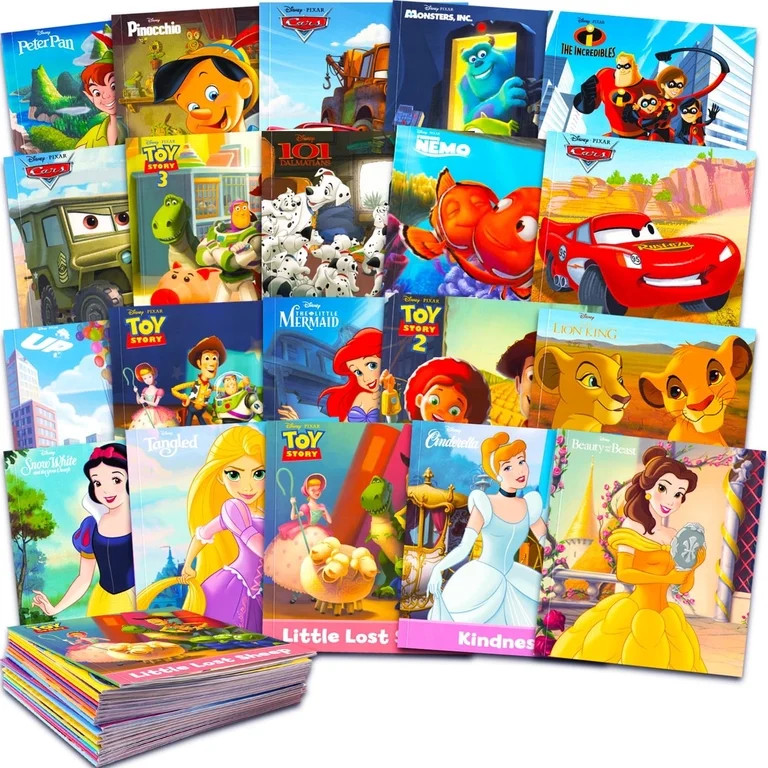 Disney Story Books Collection Set for Toddlers, Kids 3-5 - Bundle of 20 Disney and Pixar Books fo... | Walmart (US)