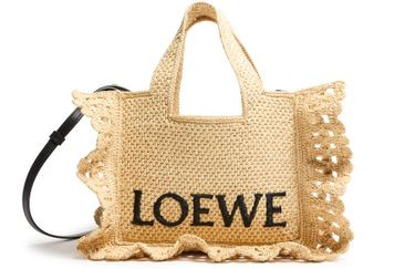 Kleine Tote Bag LOEWE Font Ruffles aus Raffia - LOEWE | 24S (APAC/EU)